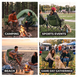 Oversized Camping Chairs 2 Pack – Extra-Large Folding Outdoor Chairs, Padded - 10