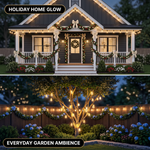 Outdoor Solar String Lights with Remote — Black, 37–108 ft - 10