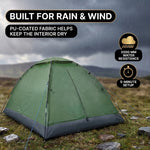 2-4 PERSON LIGHTWEIGHT BACKPACKING DOME CAMPING TENTS - 10