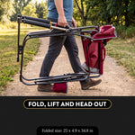 ROCKING CAMPING CHAIR – FOLD-FLAT CHAIR WITH CUP HOLDER - 10
