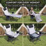 Premium Reclining Outdoor Camping Chair – Adjustable Comfort Seat - 10