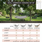 2-Person Quilted Outdoor Hammock 12FT – Double Layer with Pillow & Storage - 10