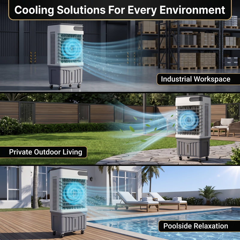 3-in-1 Evaporative Air Cooler Tower Fan with Remote Control - 10
