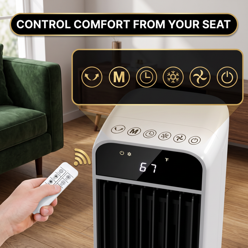 3-in-1 Evaporative Air Cooler Tower Fan with Remote Control - 10