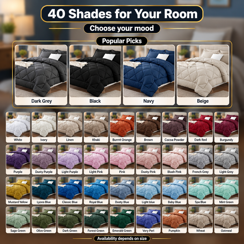 BEDDING SETS – 7-PIECE COMFORTER SET WITH SHEETS - 10