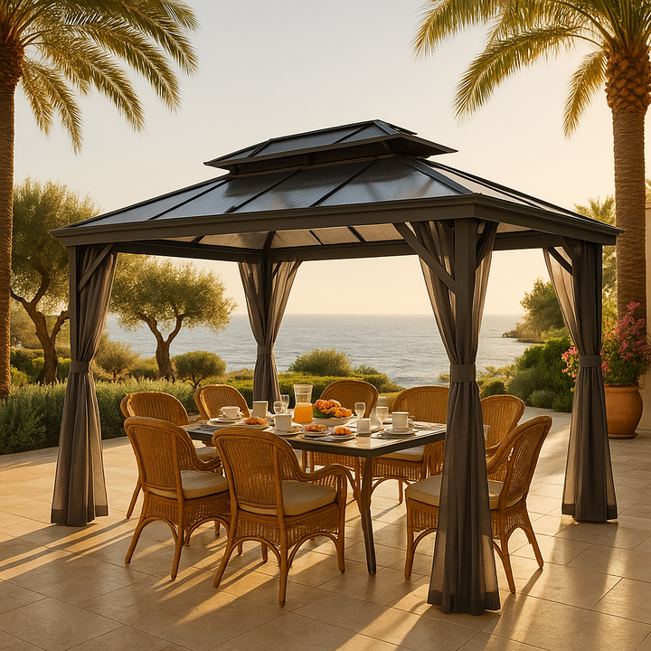 10' x 13' Hardtop Wood Gazebo