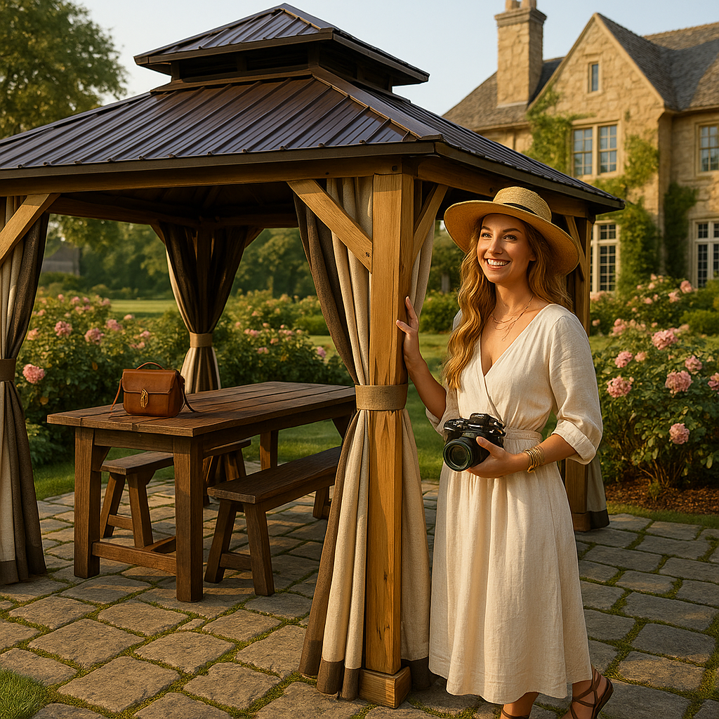 10' x 14' Cedar Wood Gazebo
