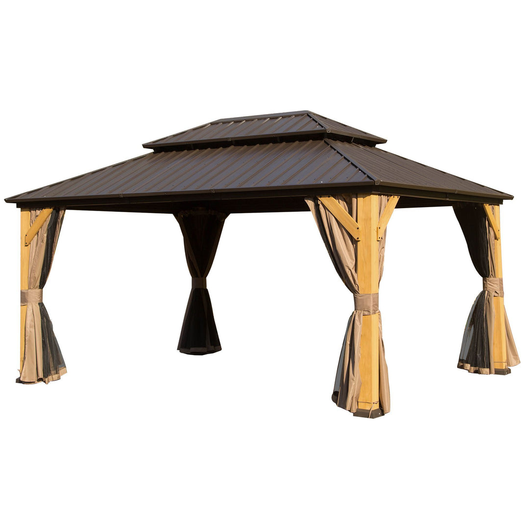 10' x 14' Cedar Wood Gazebo