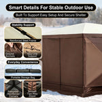 10x10 screen gazebo with its carry bag, poles, stakes and ropes laid out