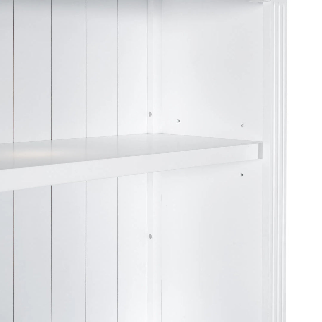 Premium 83.4" Tall LED Bookshelf with Storage - Modern Home Office Solution