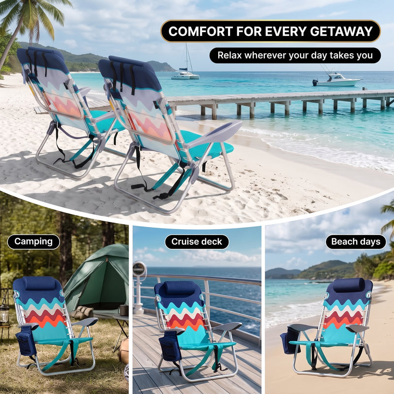Big & Tall XL Backpack Beach Chair – 2 Pack - 11
