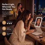 Portable LED Makeup Mirror – Rechargeable, Adjustable Brightness, Compact & Travel-Friendly - 11