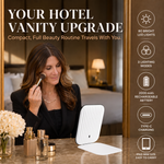 Portable LED Makeup Mirror – Rechargeable, Adjustable Brightness, Compact & Travel-Friendly - 11