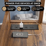 C-SHAPED END TABLE WITH CHARGING STATION – ADJUSTABLE HEIGHT - 11