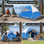 2-4 PERSON LIGHTWEIGHT BACKPACKING DOME CAMPING TENTS - 11