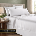 Bamboo Cooling Sheets – 300TC Viscose Sateen Sheet Set - 11