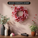 VALENTINE WREATHS FOR FRONT DOOR – HEART & BERRY FLORAL WREATH FOR VALENTINE’S DAY DÉCOR - 11
