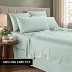 Bamboo Cooling Sheets – 300TC Viscose Sateen Sheet Set - 11