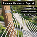 2-Person Quilted Outdoor Hammock 12FT – Double Layer with Pillow & Storage - 11