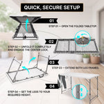4 ft Adjustable Folding Camping Table - 11