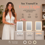 Portable LED Makeup Mirror – Rechargeable, Adjustable Brightness, Compact & Travel-Friendly - 11
