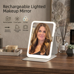 Portable LED Makeup Mirror – Rechargeable, Adjustable Brightness, Compact & Travel-Friendly - 12