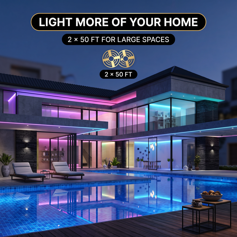 LED STRIP LIGHTS – RGBIC, APP CONTROL & MUSIC SYNC - 12