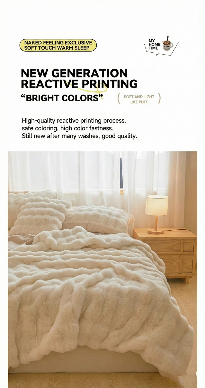 Ultra Soft Luxury Faux Rabbit Fur Blanket – Thick Winter Warm Throw for Bed & Couch | Trufairs