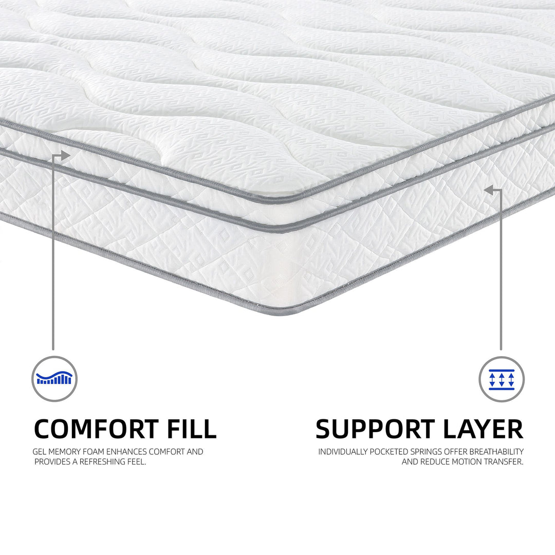 12 Inch Hybrid Mattress with Memory Foam