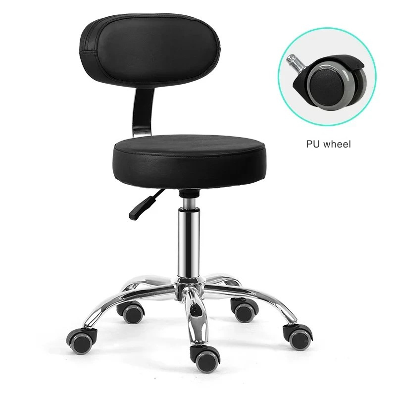 Rotating lift chair Beauty salon Surgical technician chair Round stool Haircut PT stool Pulley Big chair Beauty stool Backrest