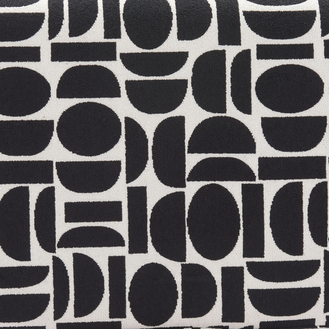 Boto Storage Ottoman Black & White