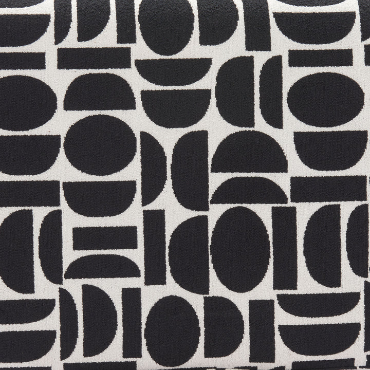 Boto Storage Ottoman Black & White