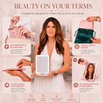 Portable LED Makeup Mirror – Rechargeable, Adjustable Brightness, Compact & Travel-Friendly