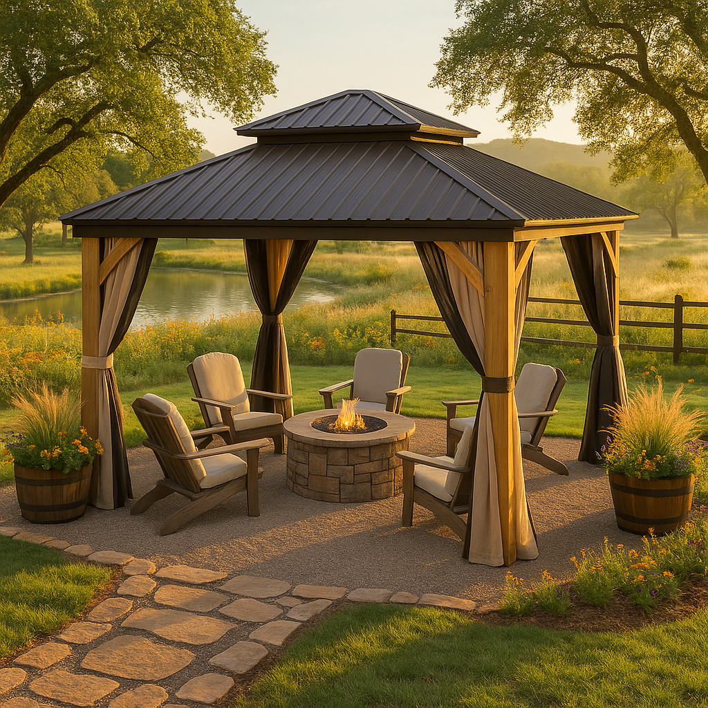 12' x 16' Cedar Wood Gazebo 