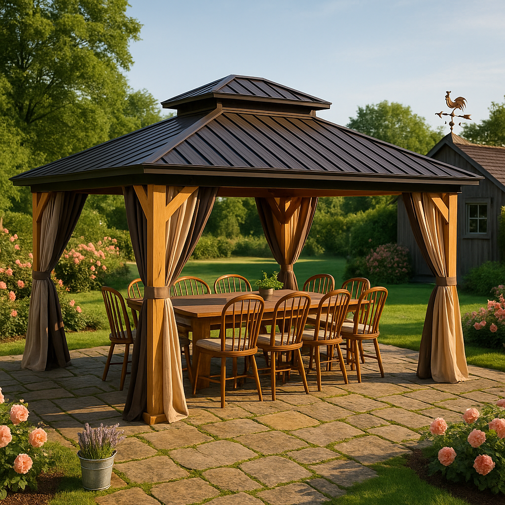 12' x 16' Cedar Wood Gazebo 