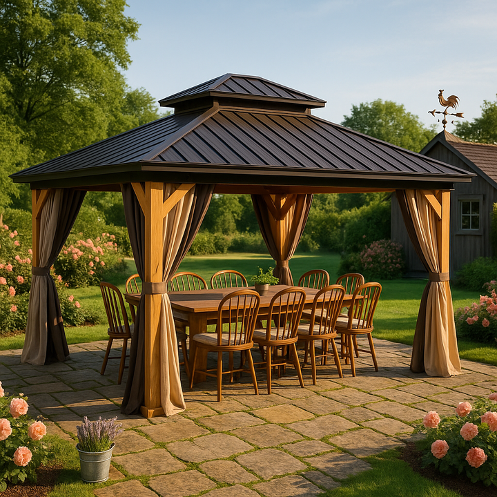 12' x 16' Cedar Wood Gazebo 