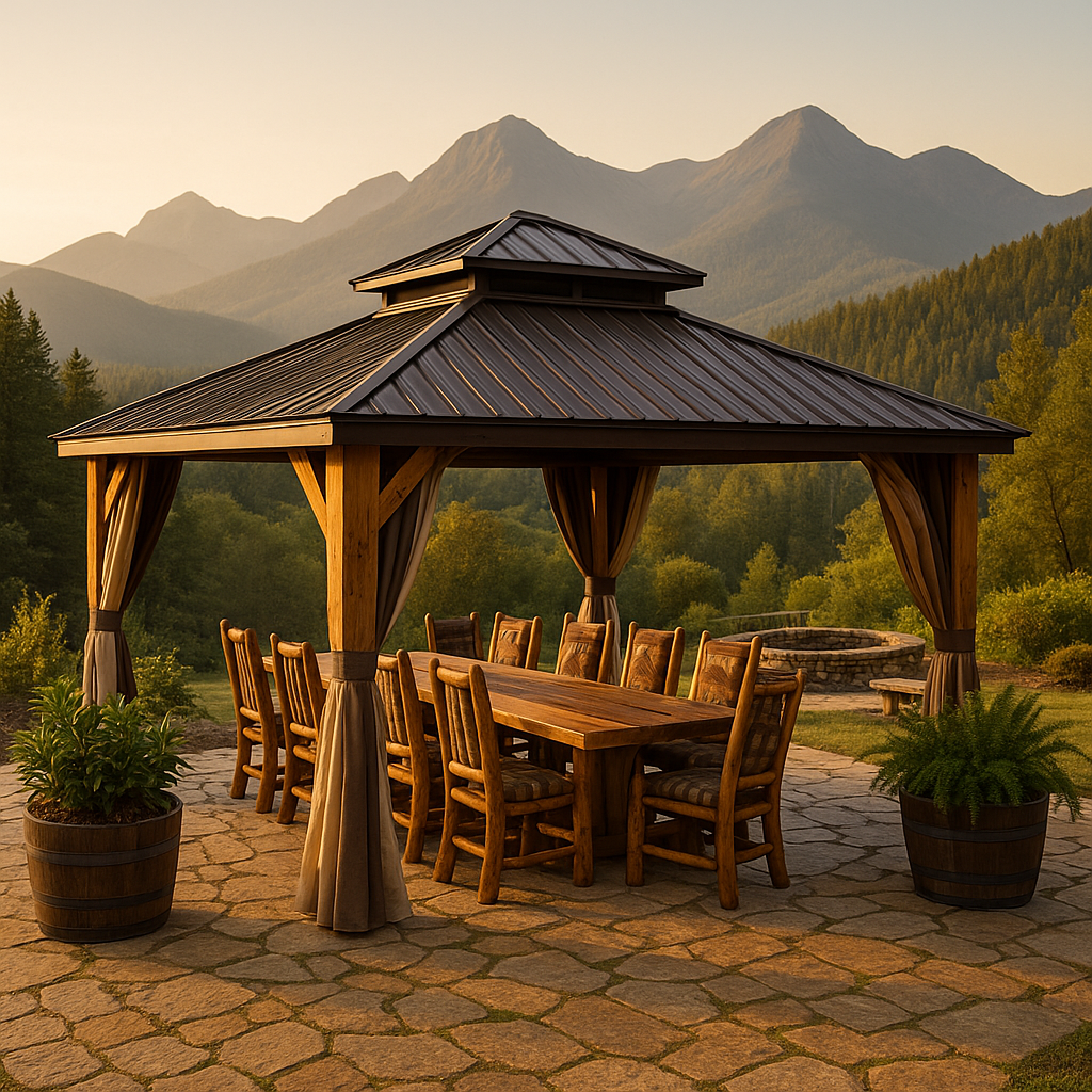 12' x 16' Cedar Wood Gazebo 