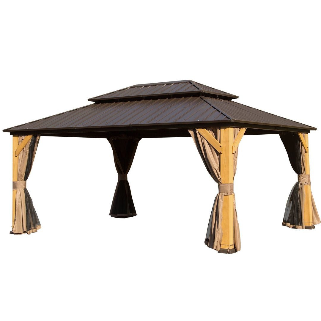 12' x 16' Cedar Wood Gazebo 