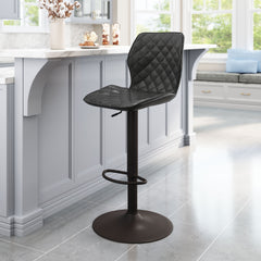 Seth Barstool Vintage Black & Dark Bronze