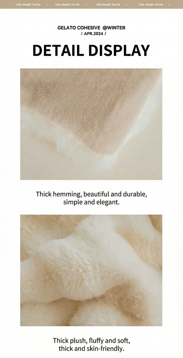 Ultra Soft Luxury Faux Rabbit Fur Blanket – Thick Winter Warm Throw for Bed & Couch | Trufairs