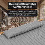 2-Person Quilted Outdoor Hammock 12FT – Double Layer with Pillow & Storage - 13