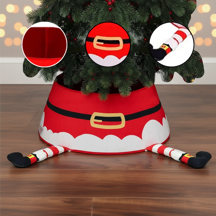 Christmas Tree Stand Cover 22Inch Round Tree Floor Mat Shimmer Tree Cover Mat Sequin Glitter Tree Skirts Vintage Tree Cover