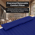 2-Person Quilted Outdoor Hammock 12FT – Double Layer with Pillow & Storage - 13