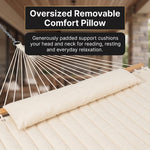 2-Person Quilted Outdoor Hammock 12FT – Double Layer with Pillow & Storage - 13