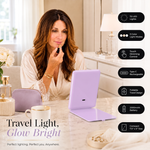 Portable LED Makeup Mirror – Rechargeable, Adjustable Brightness, Compact & Travel-Friendly - 13