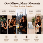 Portable LED Makeup Mirror – Rechargeable, Adjustable Brightness, Compact & Travel-Friendly - 13
