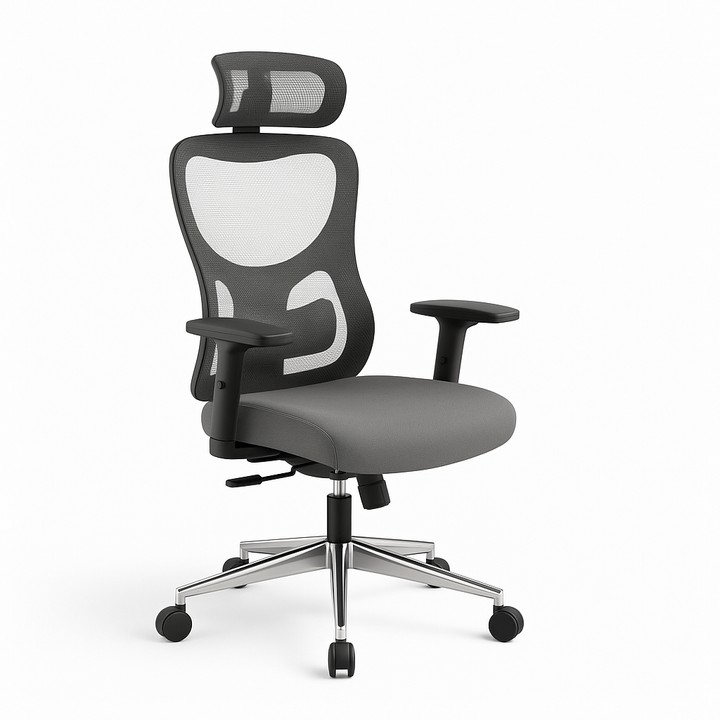 Ergonomic Mesh Office Chair High Back Computer Desk Chair Adjustable Headrest Lumbar Support 3D Armrests Black