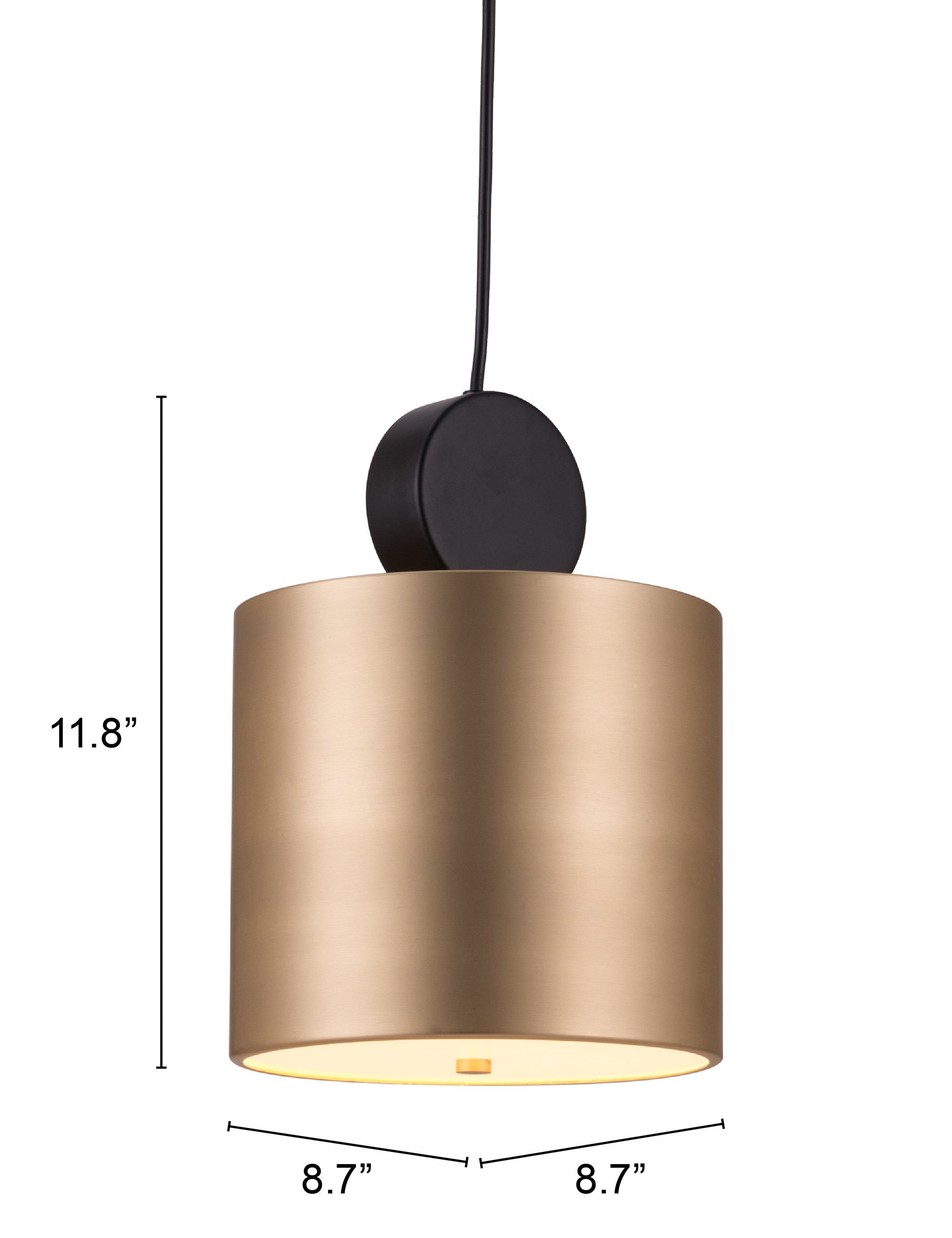 Myson Ceiling Lamp Gold & Black