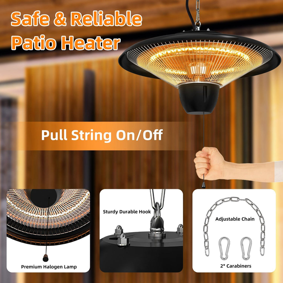 1500W Outdoor Hanging Patio Heater