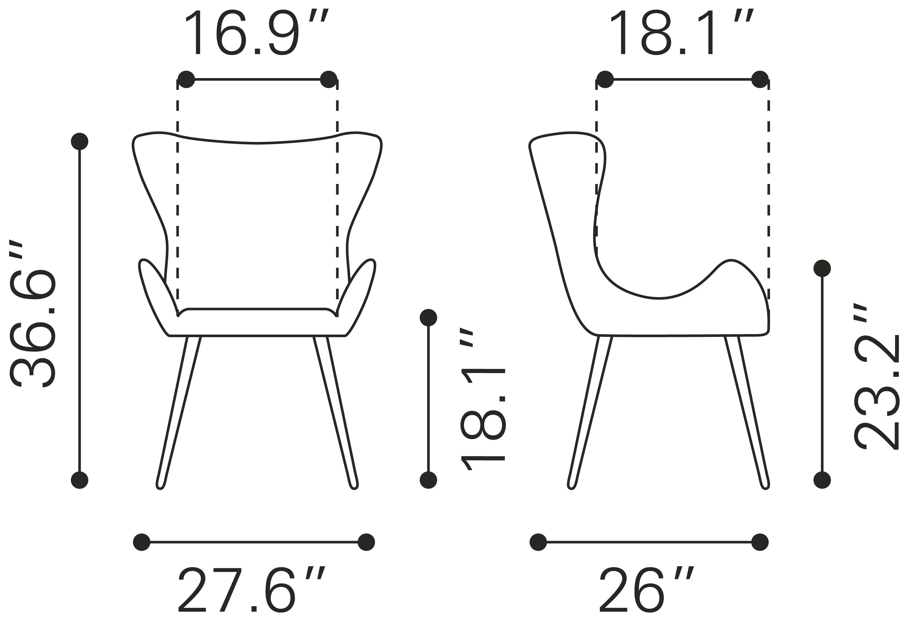 Alejandro Dining Chair (Set of 2) Vintage Gray